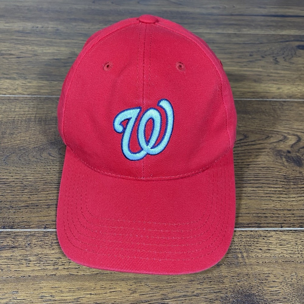 Vintage Washington Nationals MLB Strapback Hat Twins Enterprise Red Cap TEI OSFA